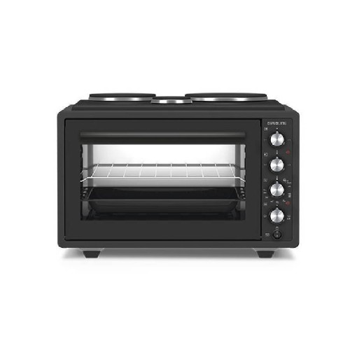 ELECTRIC MICRO OVEN WITH 3 HOB  URBAN CHEF 3703 BL (37LT / BLACK / ΜΙΚΡΗ ΕΣΤΙΑ)